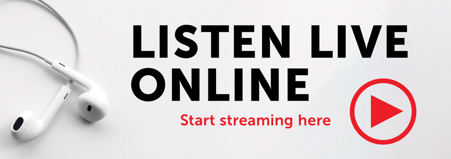 Listen Live Online. Tap to open audio stream.