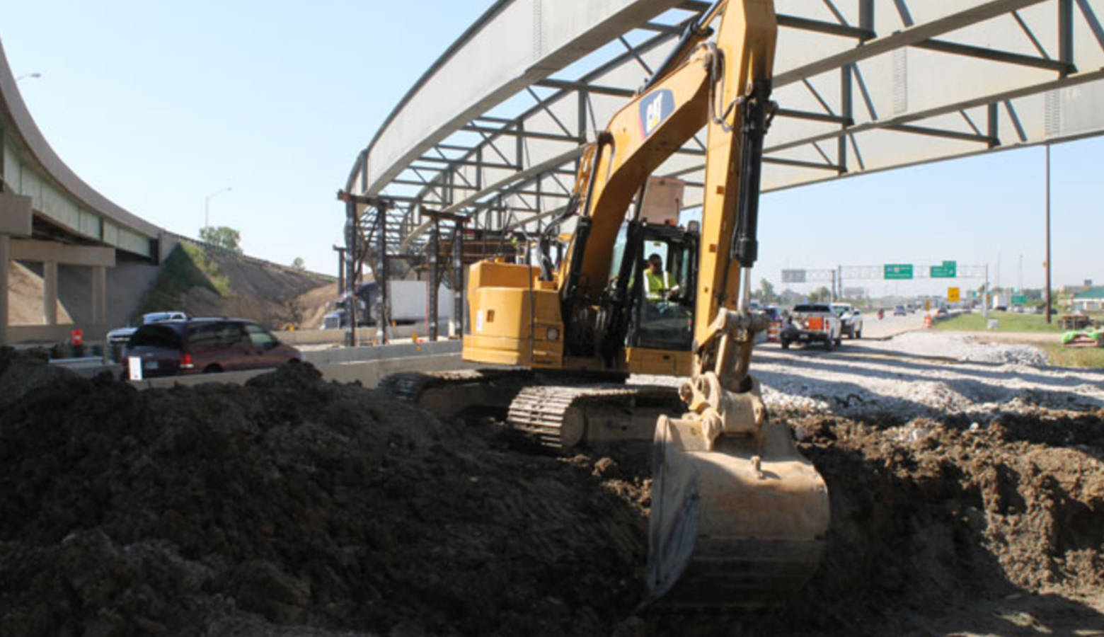 Interstate 69 construction near 116th Street in Fishers. (Indiana Department of Transportation)