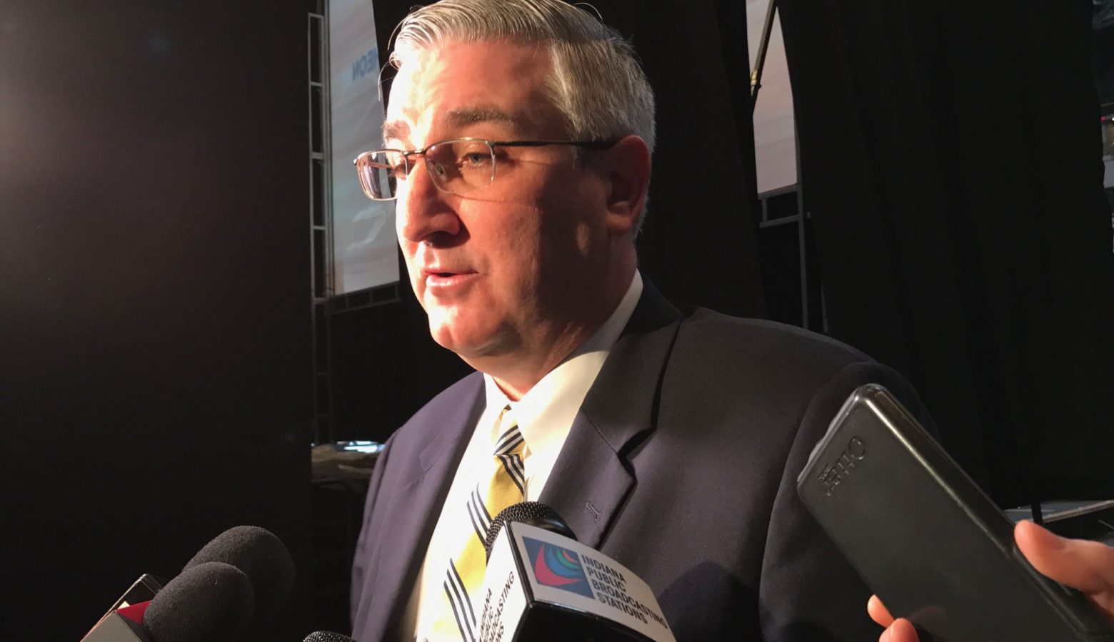 Gov. Eric Holcomb (R-Indiana) says changes to the federal health care bill helped fuel his support. (Brandon Smith/IPB News)