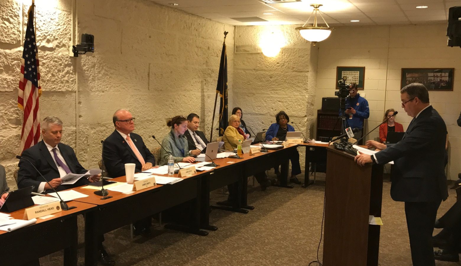 The Senate Local Government Committee listens to testimony on the short-term rentals bill (Brandon Smith/IPB News)