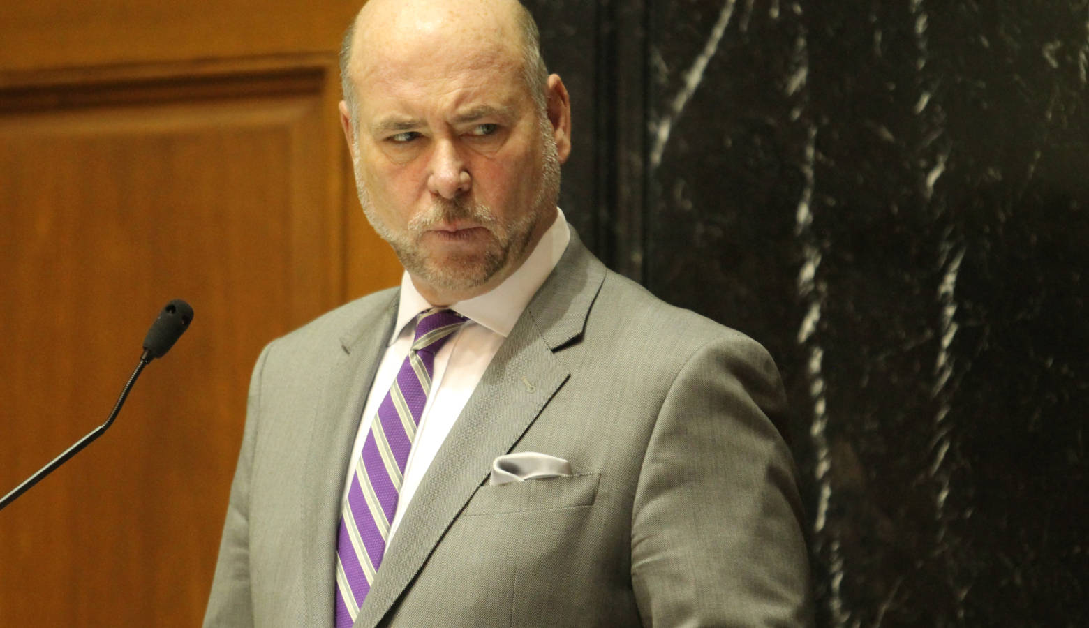 House Speaker Brian Bosma (R-Indianapolis) says members of the GOP caucus - many of whom represent rural areas - had concerns with the township reform bill. (Lauren Chapman/IPB News)