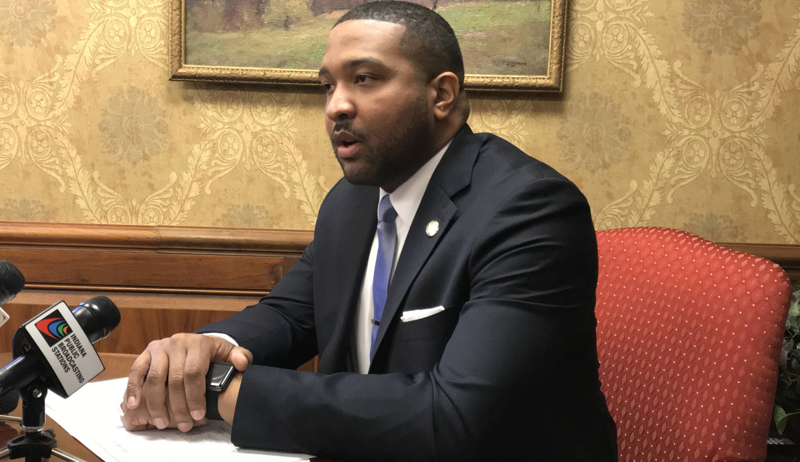 Sen. Eddie Melton (D-Merrillville) says his proposed two-year commission is not meant to interfere with an ongoing, independent review of the Department of Child Services. (Brandon Smith/IPB News)
