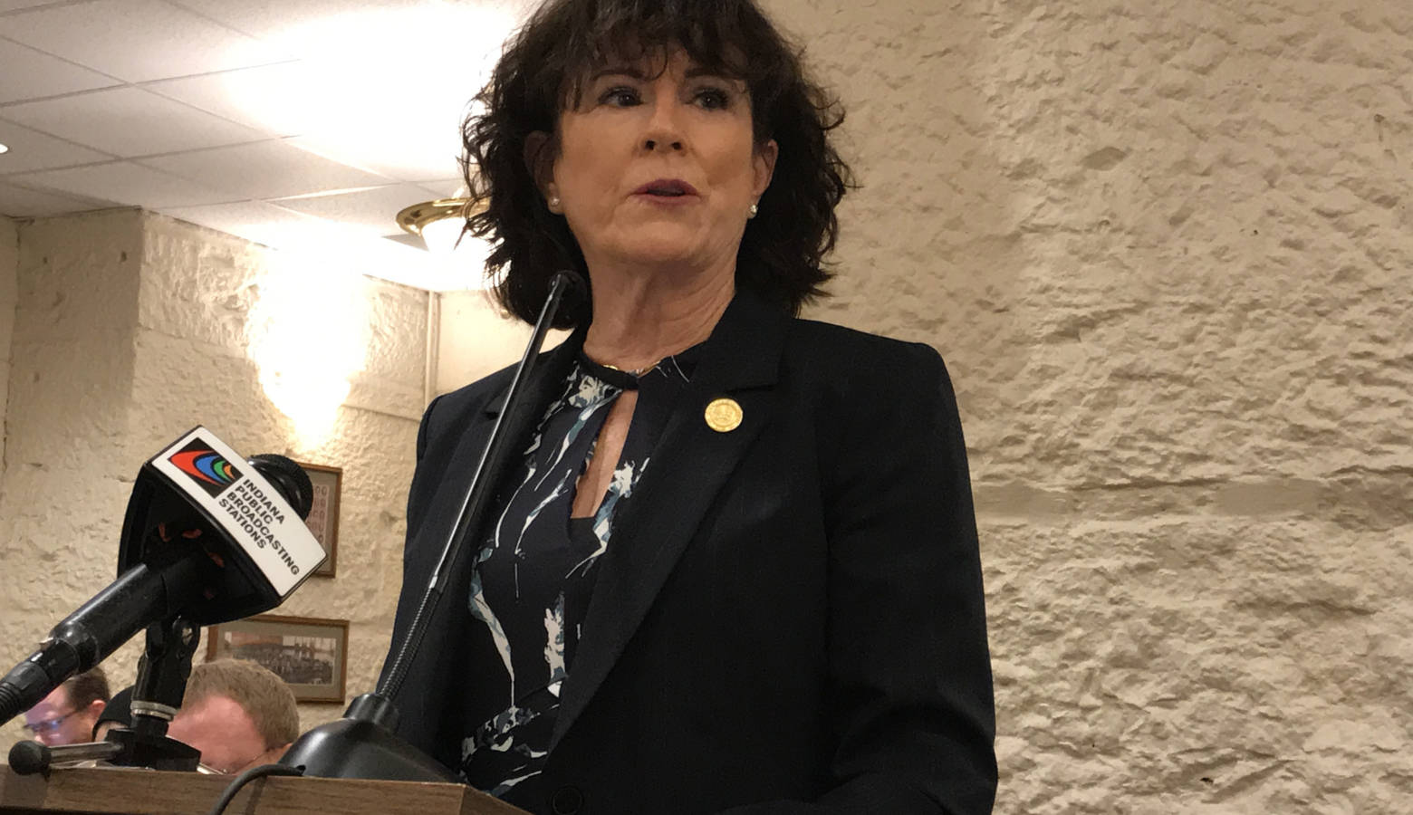 Rep. Sally Siegrist (R-West Lafayette) says she wants to make it easier to charge people with human trafficking crimes. (Brandon Smith/IPB News)