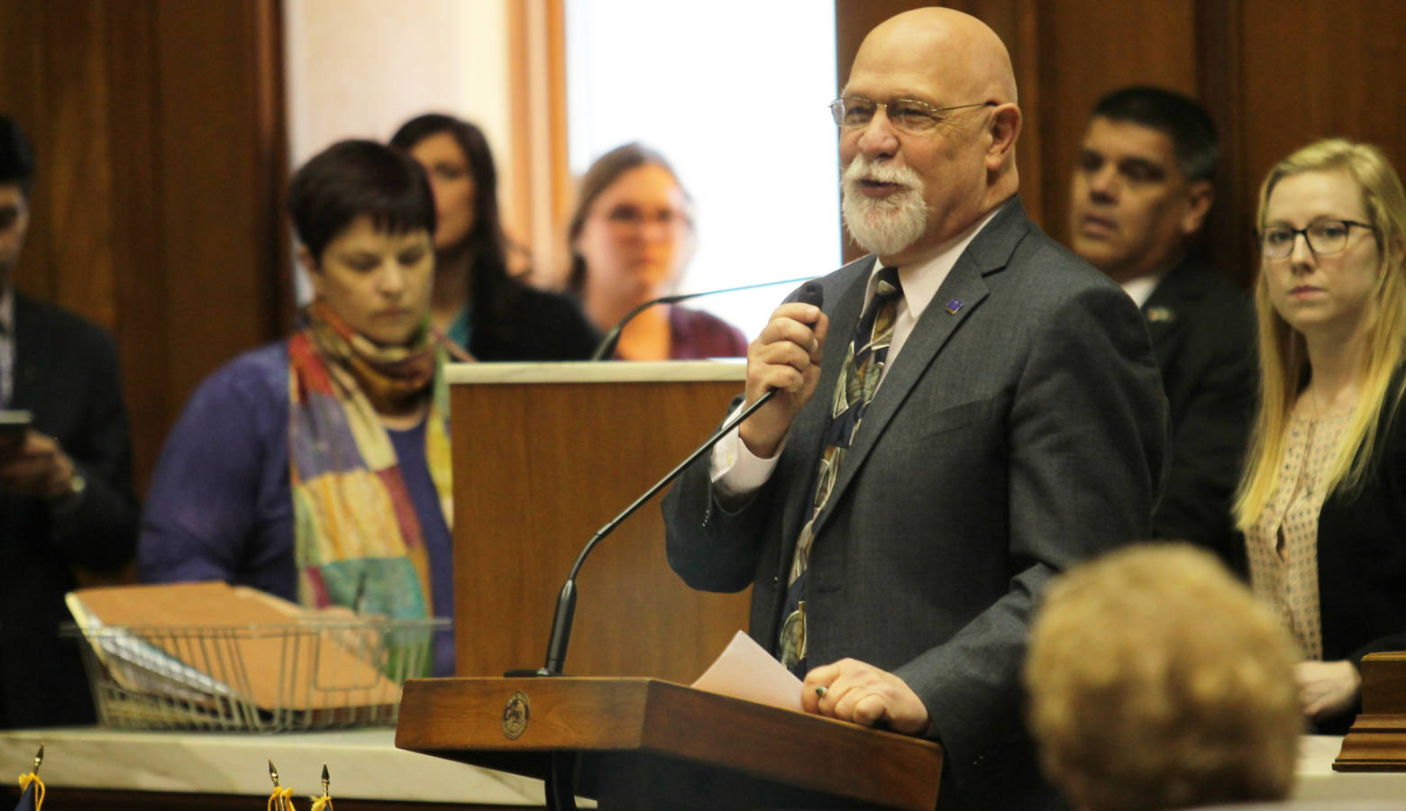 Rep. Tim Brown (R-Crawfordsville) chairs the House Ways and Means Committee. (Lauren Chapman/IPB News)
