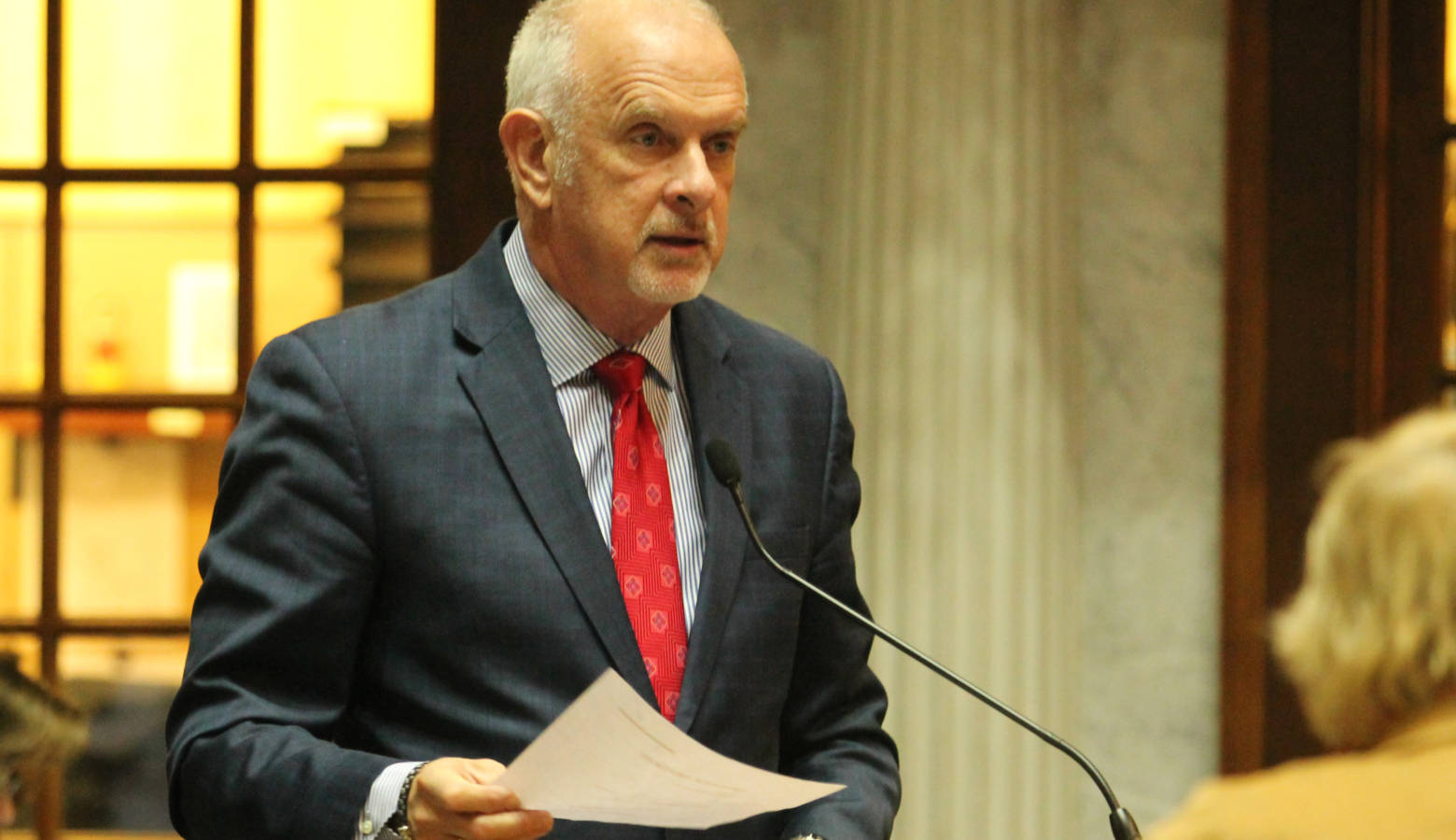 The bill authored by Sen. Travis Holdman (R-Markle) creates a long list of abortion complications that must be reported to the state. (Lauren Chapman/IPB News)