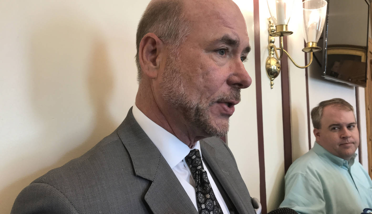 House Speaker Brian Bosma (R-Indianapolis) says he's not sure hate crimes need to be studied further. (Brandon Smith/IPB News)