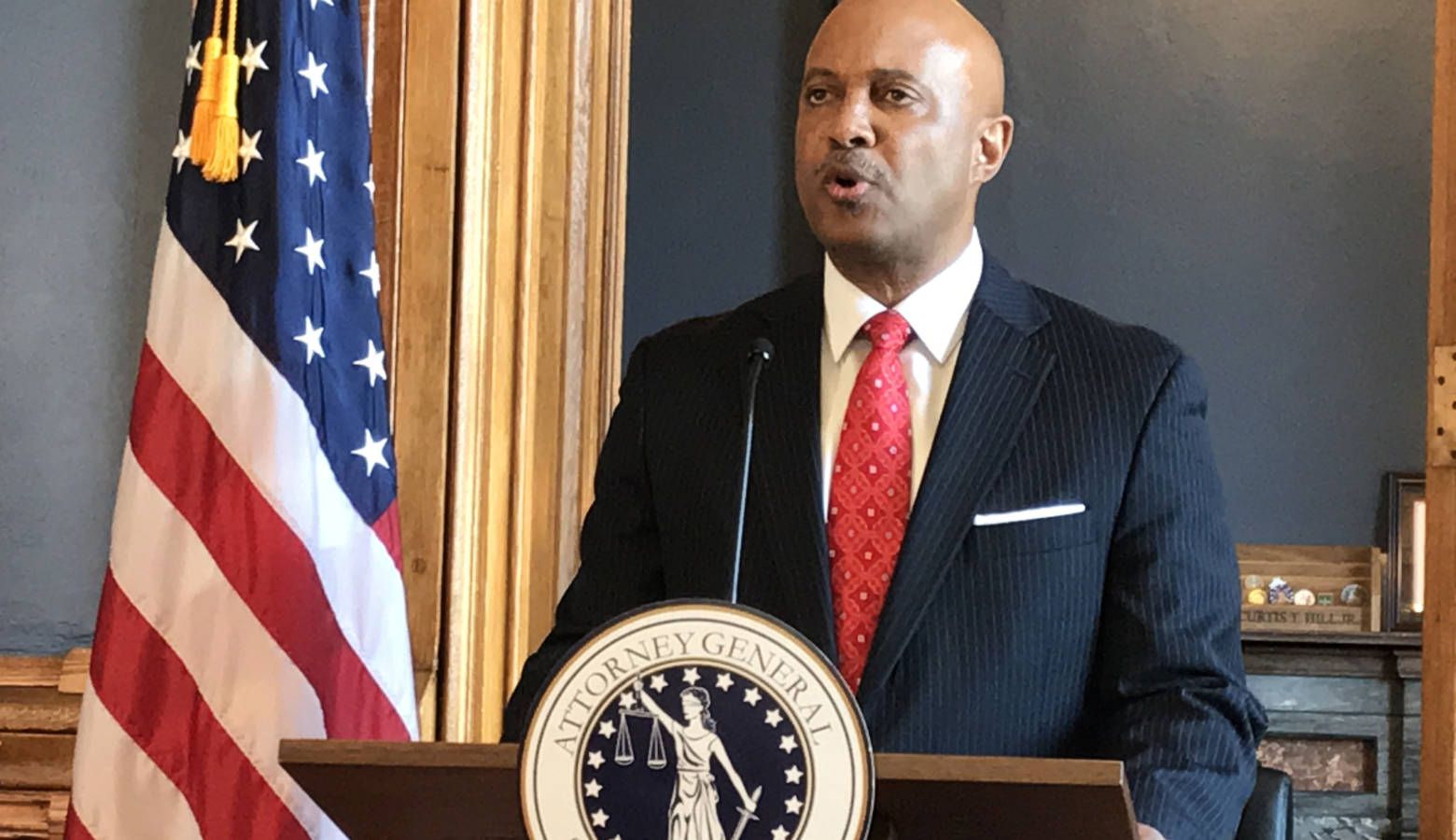 Attorney General Curtis Hill maintains his innocence after four women accused him of groping them and two others corroborated those accusations. (Brandon Smith/IPB News)