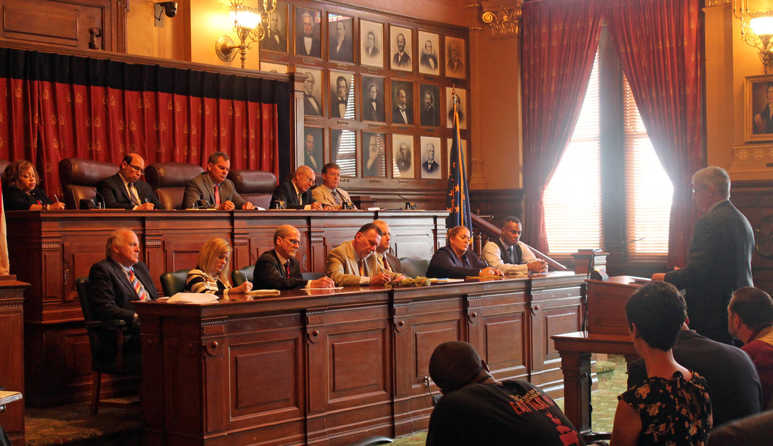 The Domestic Relations Committee hears testimony on child support guidelines. (Lauren Chapman/IPB News)