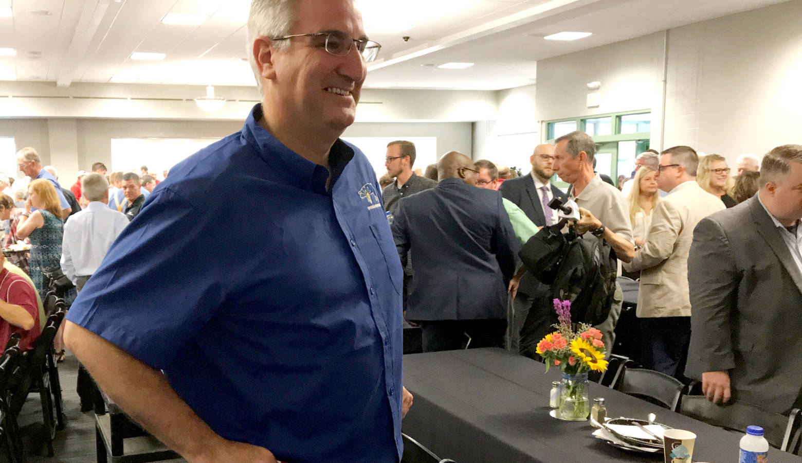 Gov. Eric Holcomb says the key to push the measure over the finish line is to “change hearts and minds” in the legislature. (Brandon Smith/IPB News)