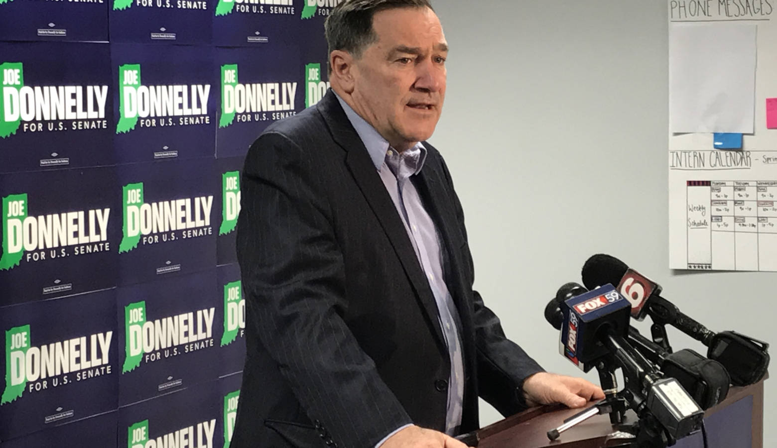 The Indiana Republican Party filed an ethics complaint against Sen.  Joe Donnelly (D-Ind). (Brandon Smith/IPB News)