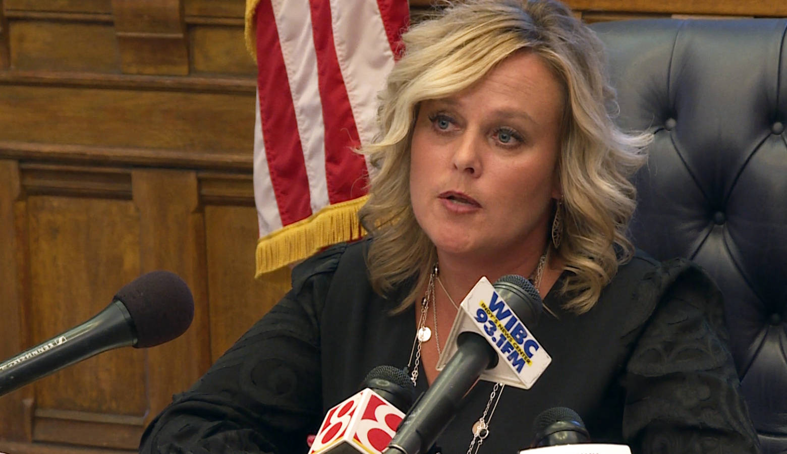 State Superintendent Jennifer McCormick outlines her department's 2019 legislative agenda – including school accountability, inclusive practices for schools receiving public funding, and teacher licensure. (Jeanie Lindsay/IPB News)
