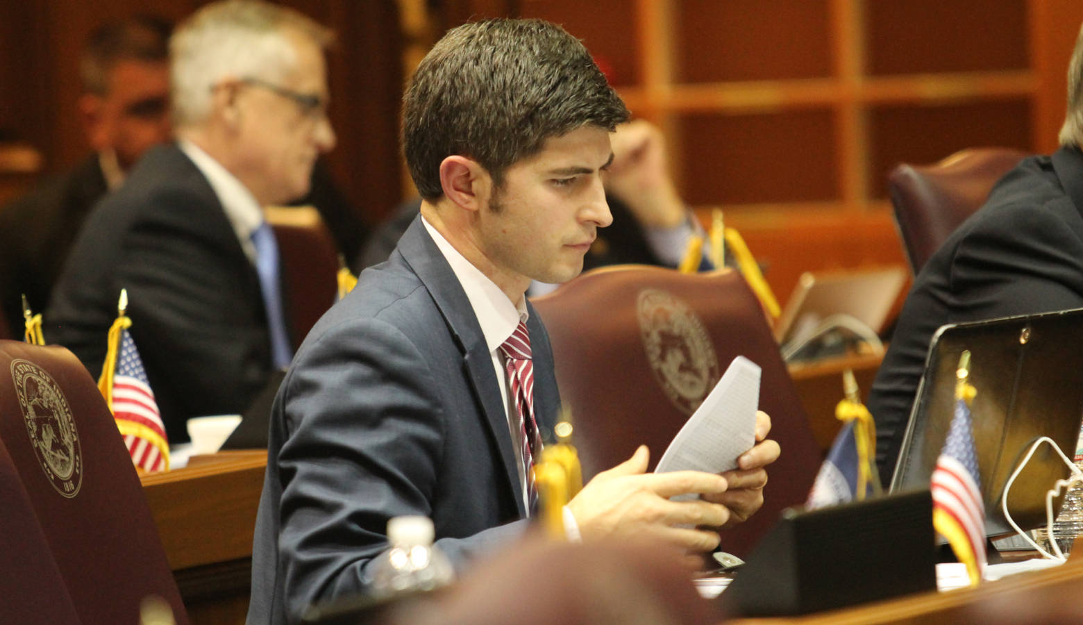 Rep. Tim Wesco (R-Osceola) wanted the bill to require grocery stores keep their alcohol in one area. (Lauren Chapman/IPB News)