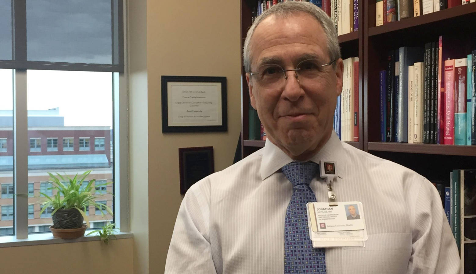 IU Health Chief Medical Executive Jonathan Gottlieb says the system's approach to opioids has allowed prescribers to reassess their practices. (Jill Sheridan/IPB News)