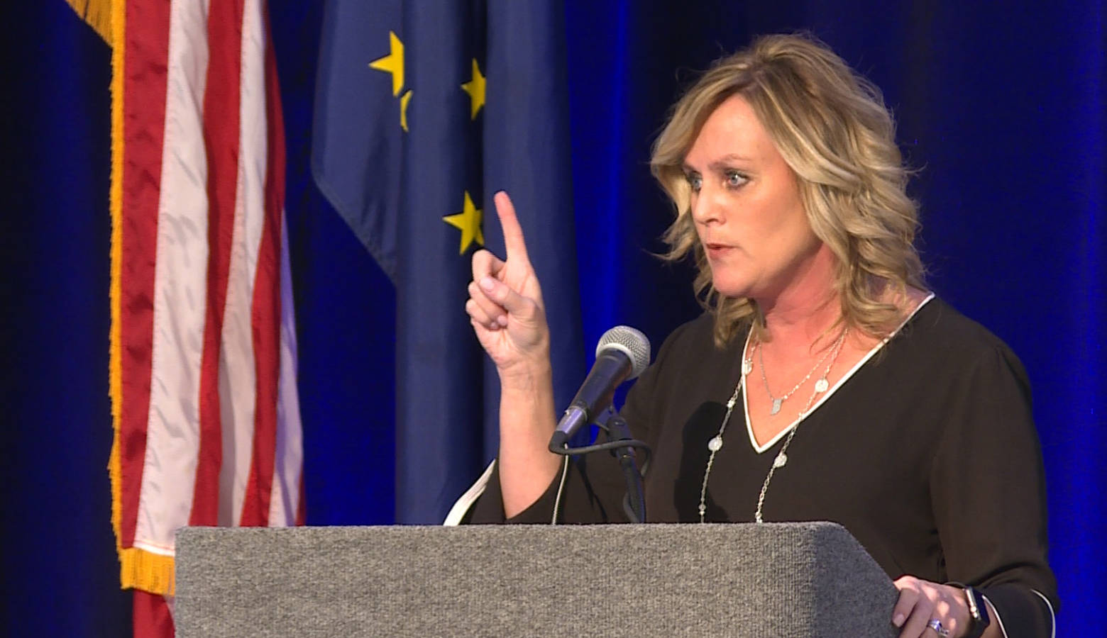 State Superintendent of Public Instruction Jennifer McCormick took office in 2017 and will be the last elected official to oversee the Indiana Department of Education. (Jeanie Lindsay/IPB News)