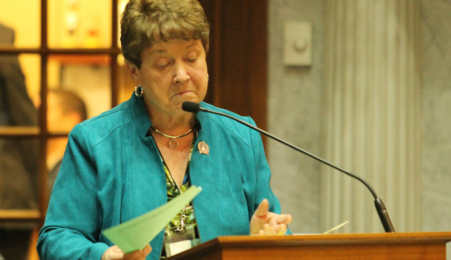 Sen. Jean Leising (R-Oldenburg) authored the legislation that aims to improve consumer awareness. (Lauren Chapman/IPB News)