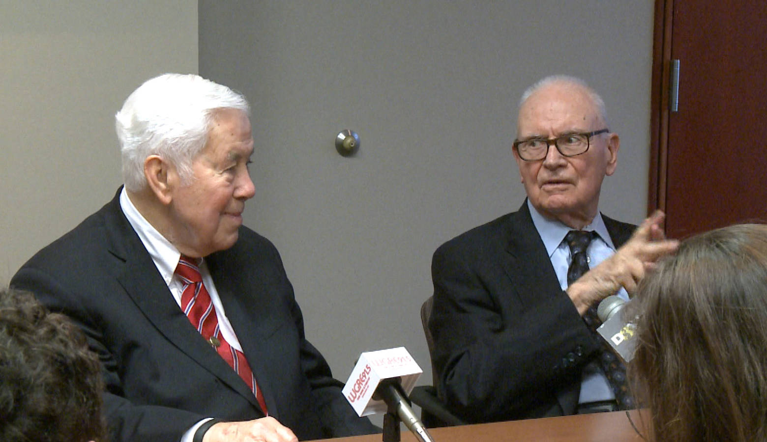 Senator Richard Lugar (left) and Representative Lee Hamilton (right). Indiana University’s Hamilton Lugar School of Global and International Studies is named after both lawmakers (Brock Turner/WTIU)