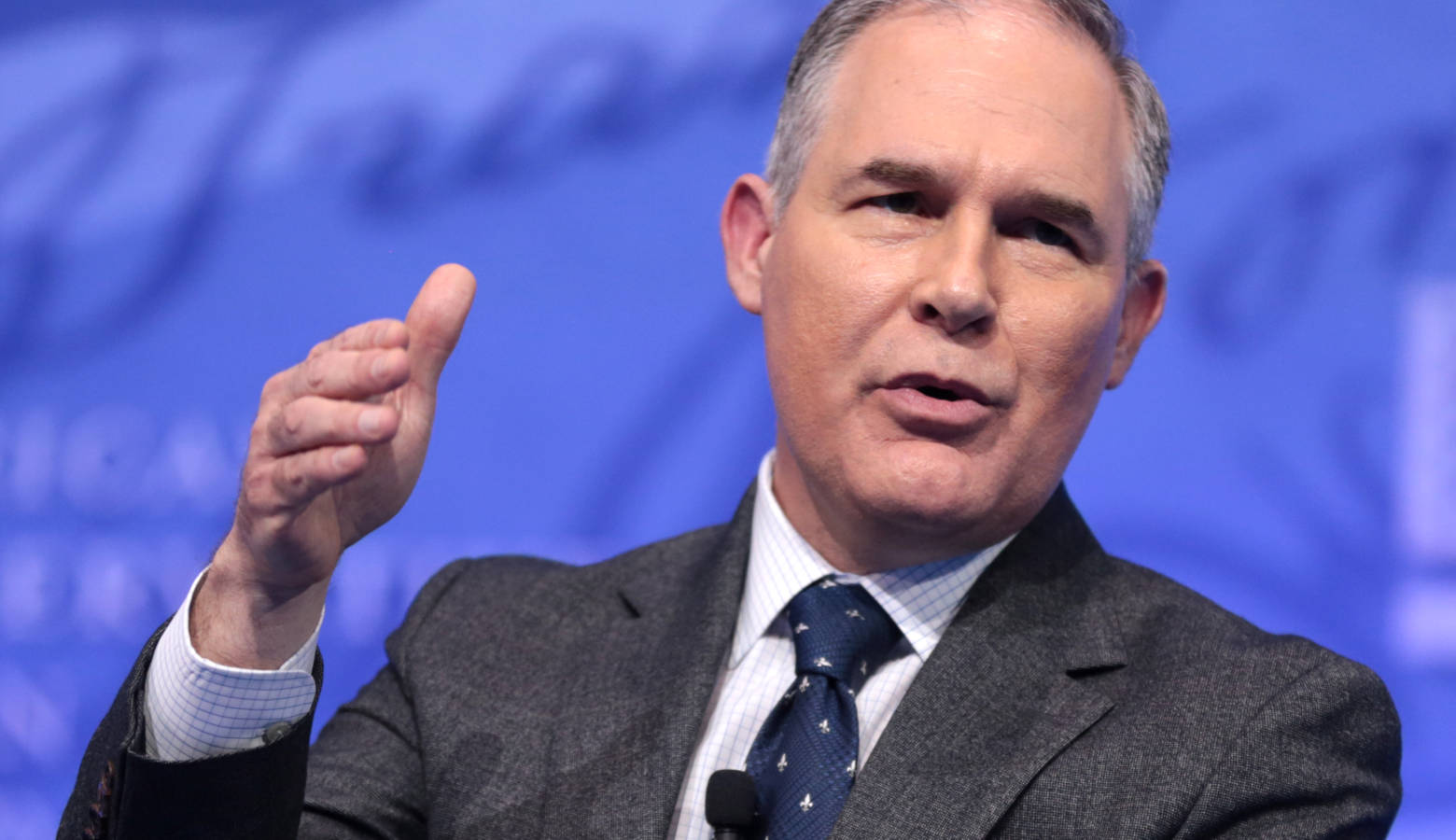 Scott Pruitt speaking at the 2017 Conservative Political Action Conference in Maryland during his time as EPA administrator (Gage Skidmore/Wikimedia Commons)