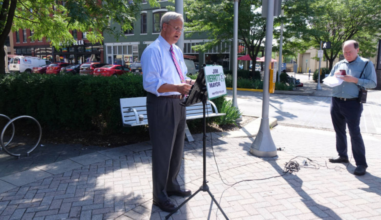 Republican mayoral candidate Jim Merritt says he will not march at Indianapolis's Pride Parade after organizers said he's not welcome, though he's not banned.