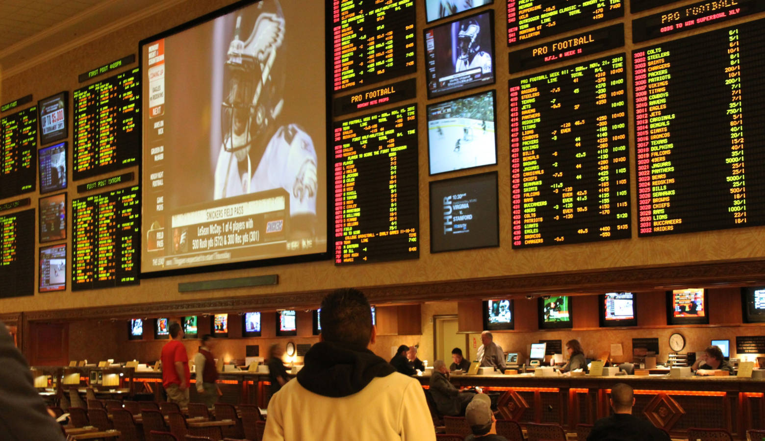 Sports betting at a Las Vegas casino. (Baishampayan Ghose/Flickr)