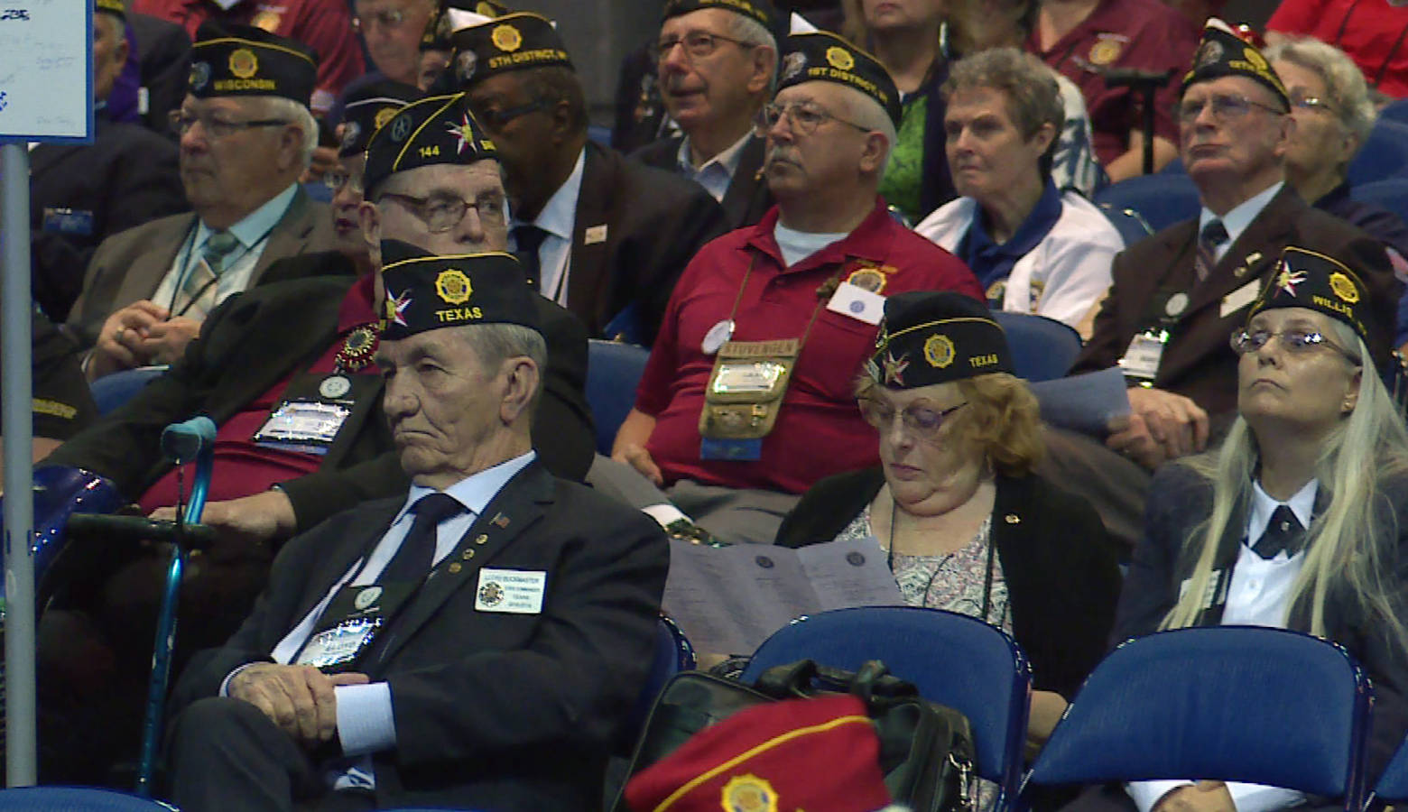 Attendees at the American Legion national convention in Indianapolis. (Lauren Chapman/IPB News)