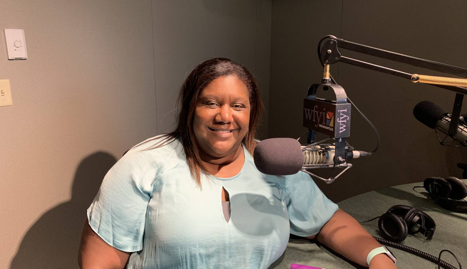 The Indiana Re-Entry Program is run by CareSource, one of the health care companies that the state contracts with to provide Medicaid. Care Source medical director Dr. Cameual Wright gave an overview of the program. (Jill Sheridan/IPB News)