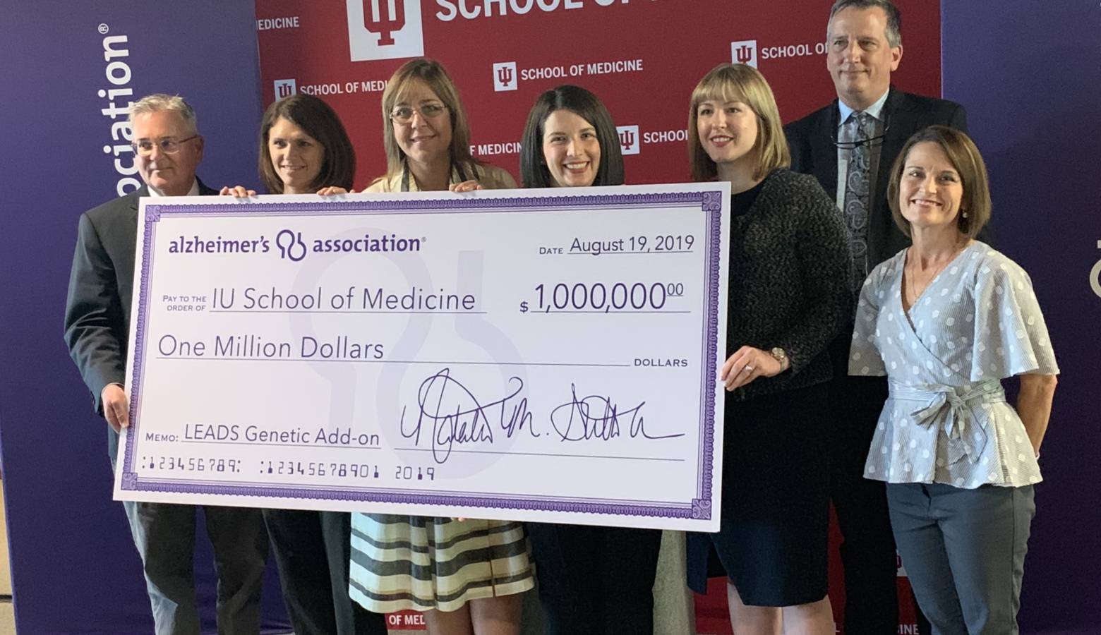 The Alzheimer's Association of Greater Indiana donates funding for the study lead by Indiana University School of Medicine researchers. (Jill Sheridan/IPB News)