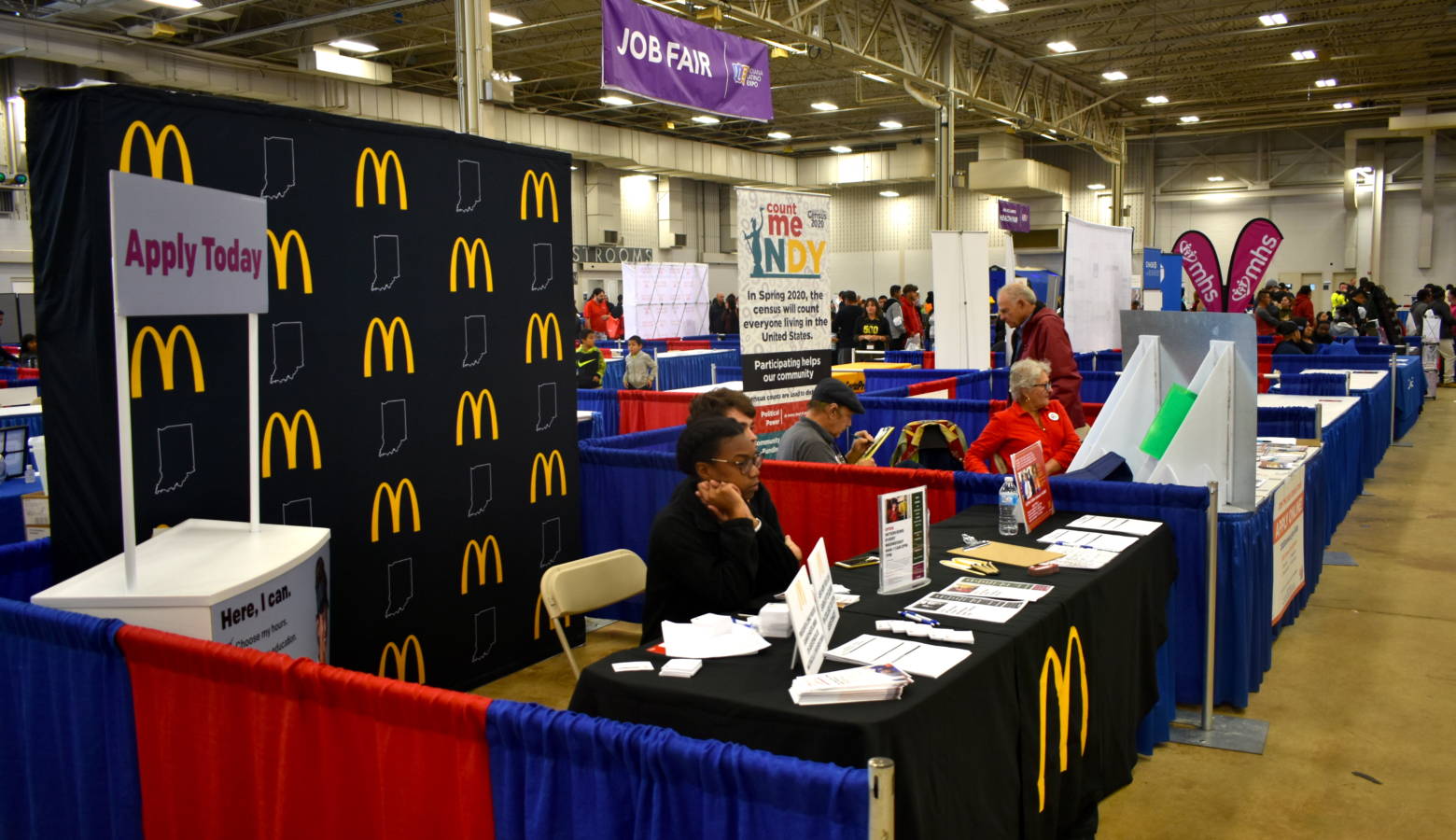 The job fair at the Indiana Latino Expo. (Justin Hicks/IPB News)