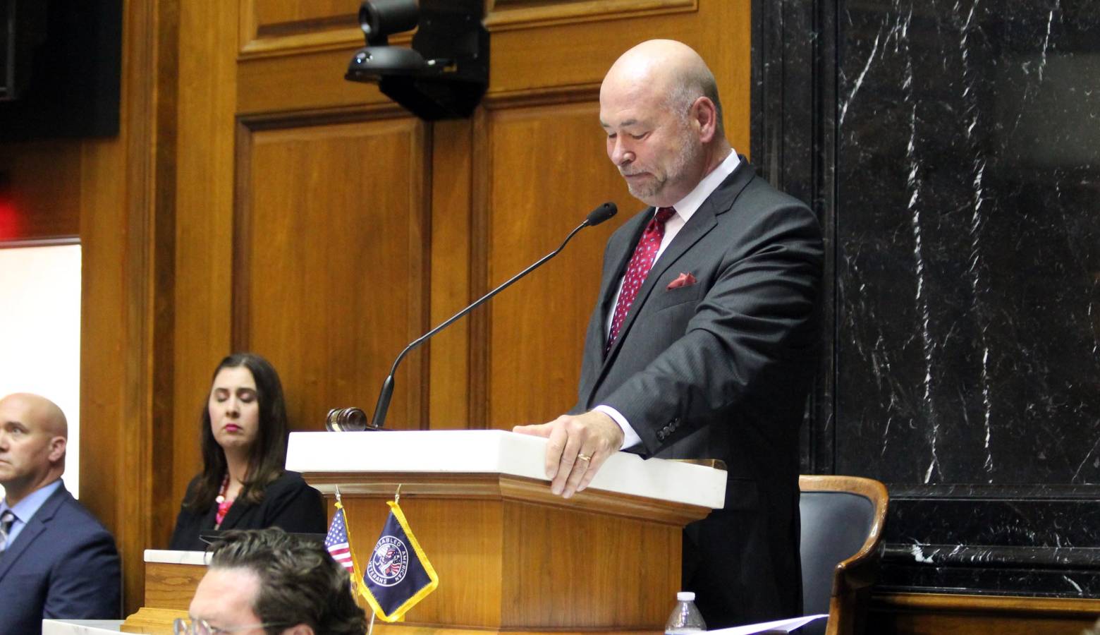 House Speaker Brian Bosma announces the 2020 legislative session will be his last. (Lauren Chapman/IPB News)