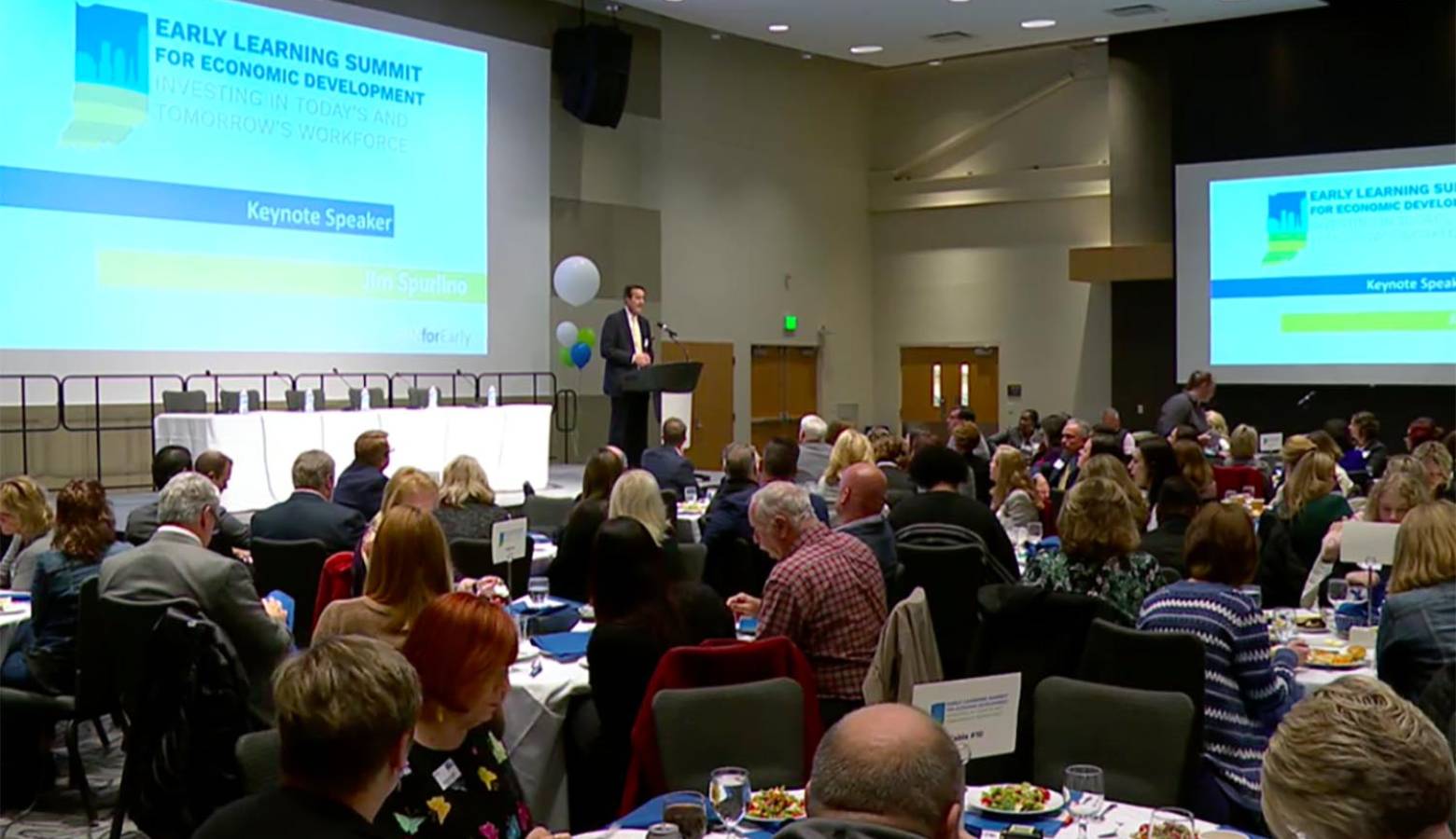 The Indiana Early Learning Summit brought together business leaders to discuss workforce issues related to childcare. (Courtesy of Indiana Early Learning Summit)