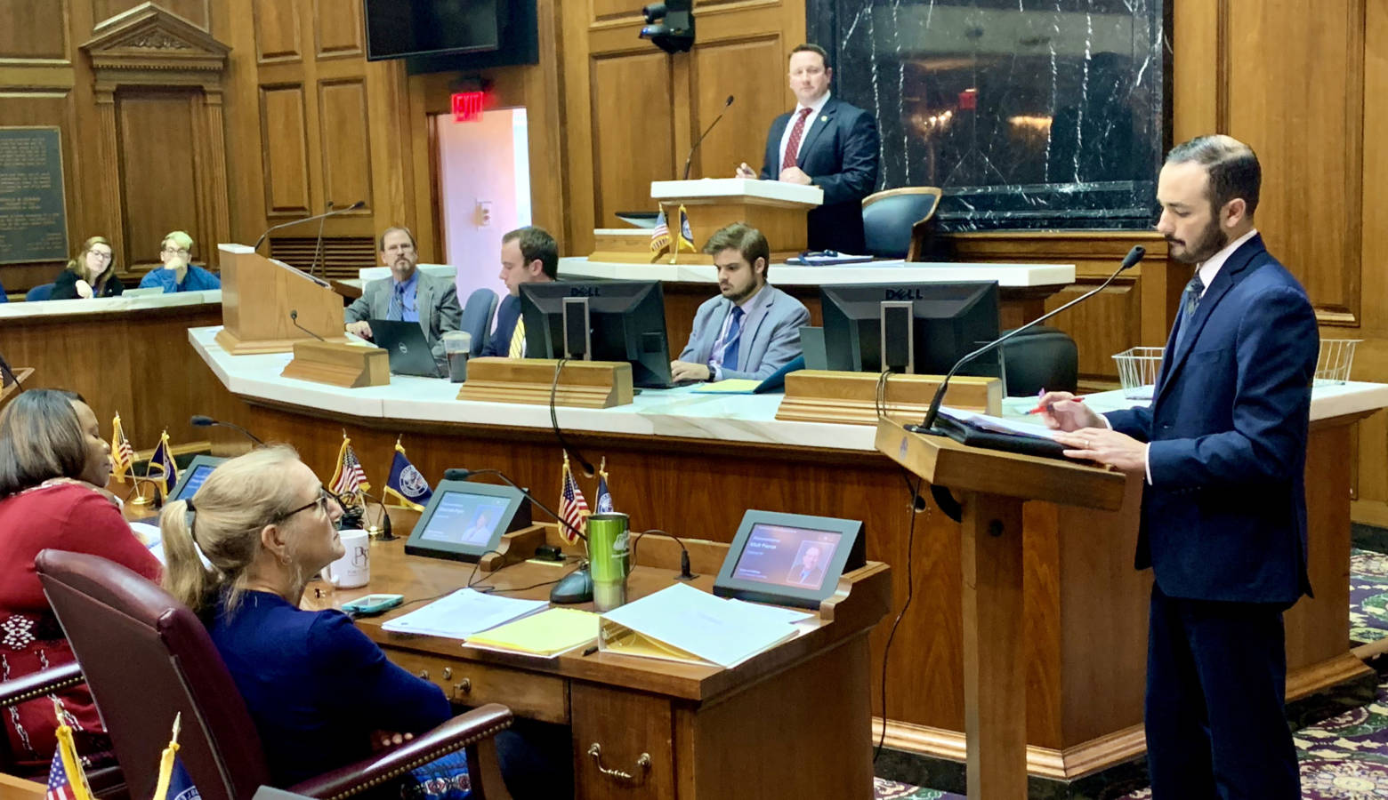 Testimony during the House Public Health Committee's debate of legislation to raise the legal smoking and vaping age to 21. (Brandon Smith/IPB News)