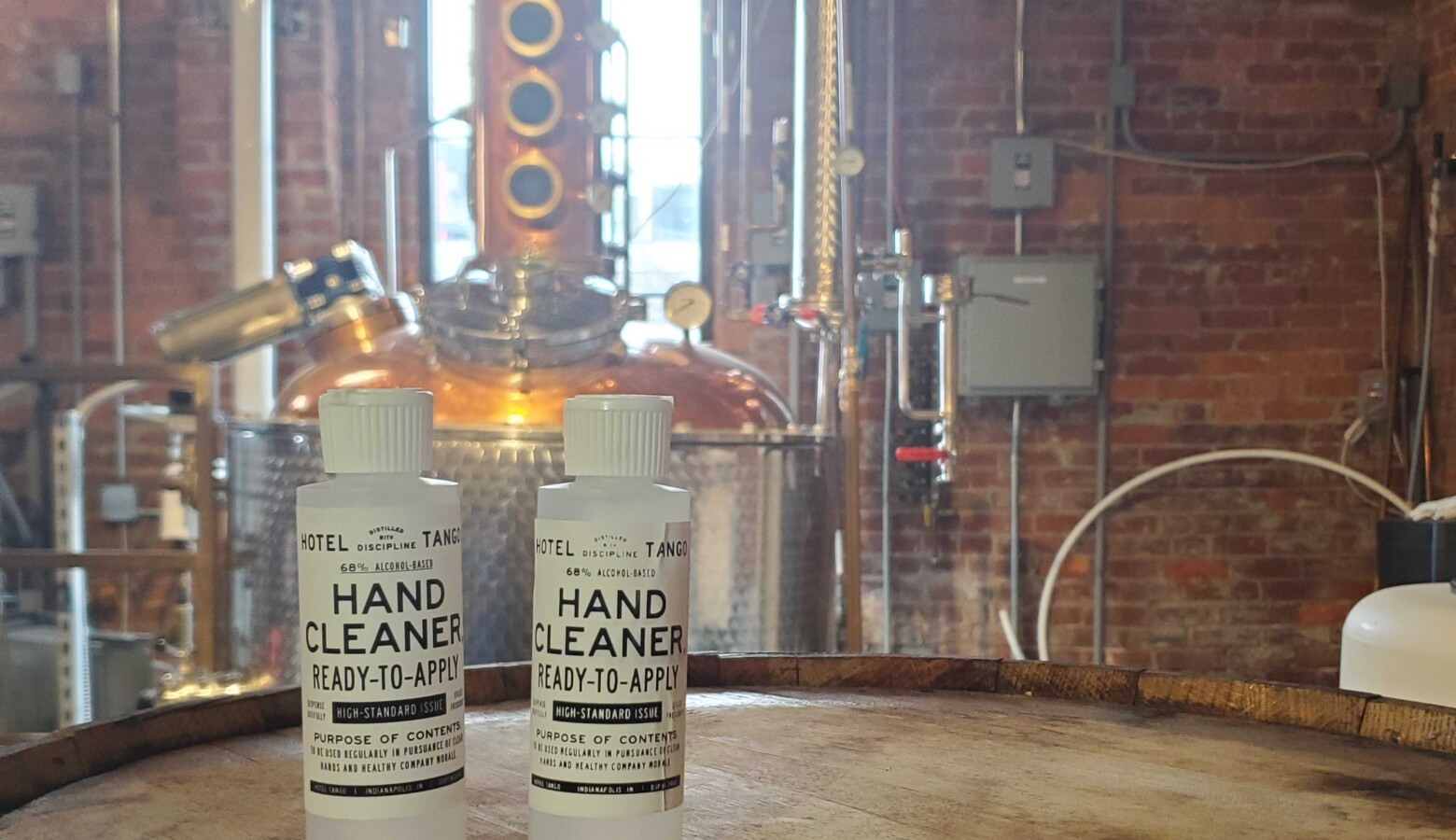 Hotel Tango Distillery has produced hand cleaner in response to the shortages of hand sanitizer. (Samantha Horton/IPB News)