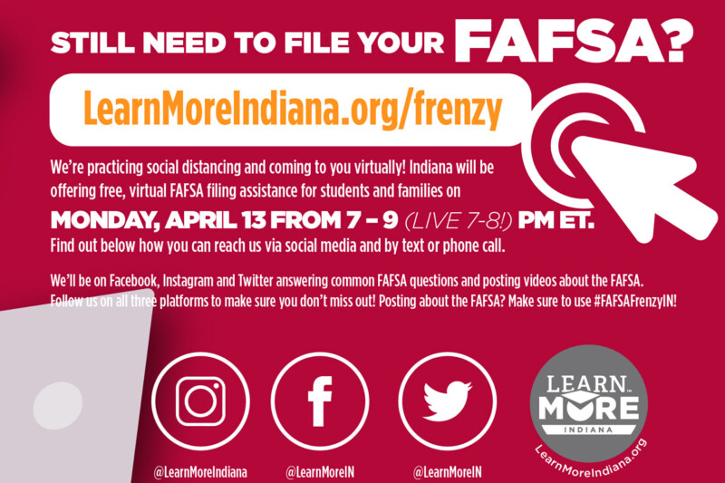 The Commission For Higher Education staff will use the agency's Learn More Indiana social media accounts to help answer questions during Monday night's event. (Learn More Indiana/Facebook)