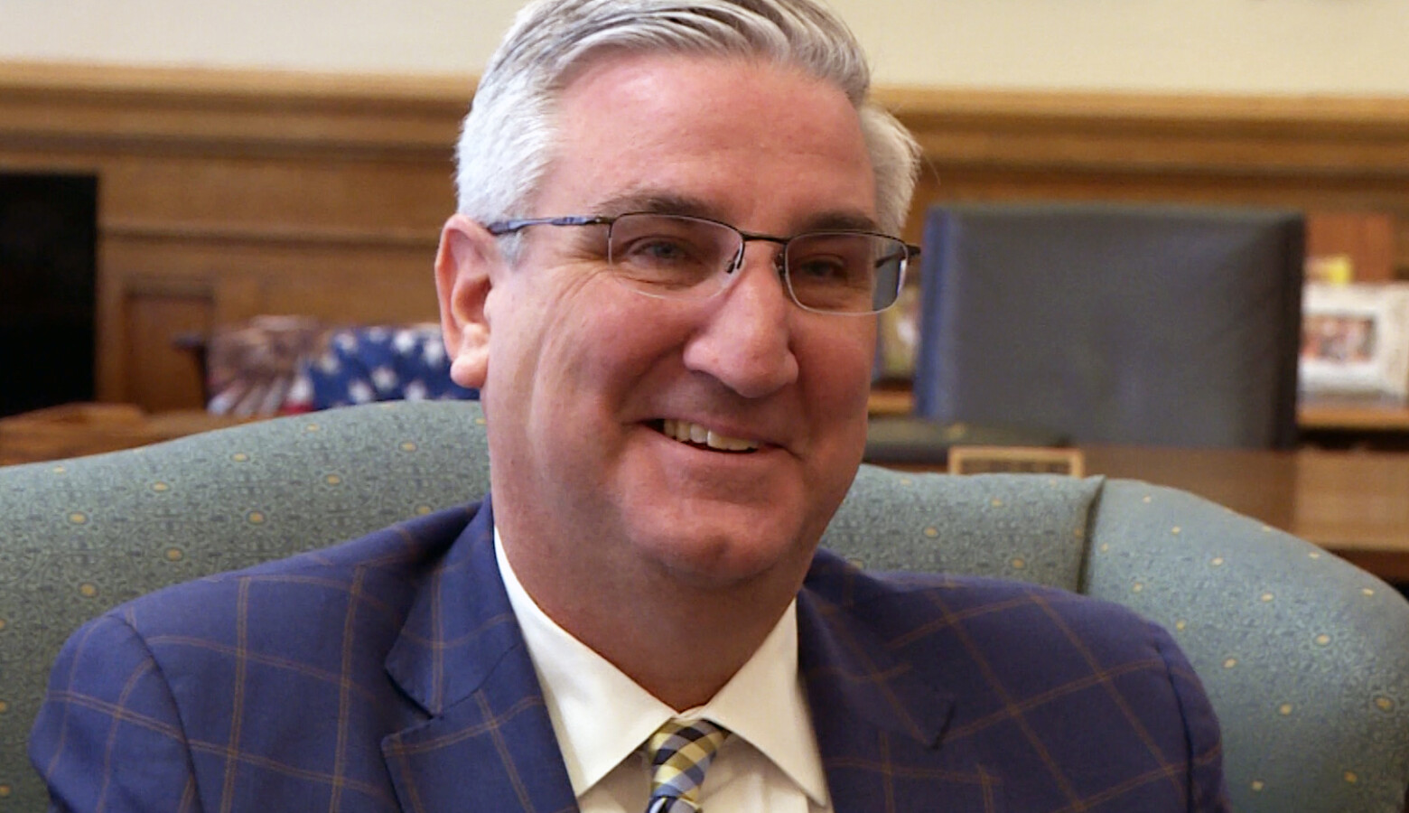 Gov. Eric Holcomb announced Friday he would be extending the state’s “Stay-At-Home” order through May 1, falling in line with neighboring states. (Zach Herndon/WTIU)