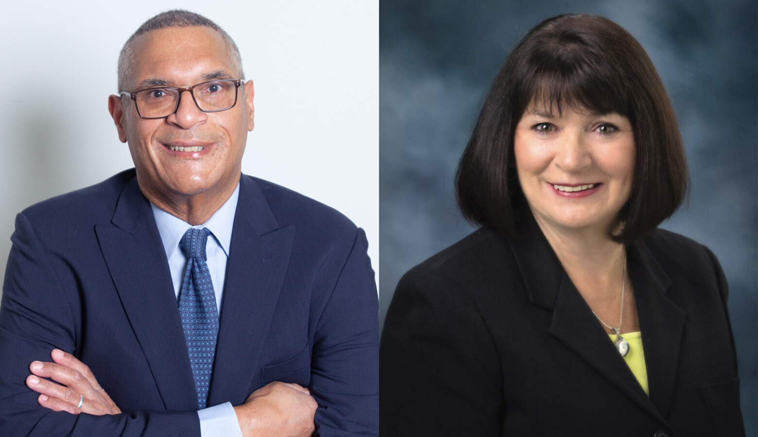Democratic gubernatorial candidate Woody Myers, left, named former state Rep. Linda Lawson, right, as his running mate. (Courtesy of the Myers campaign)