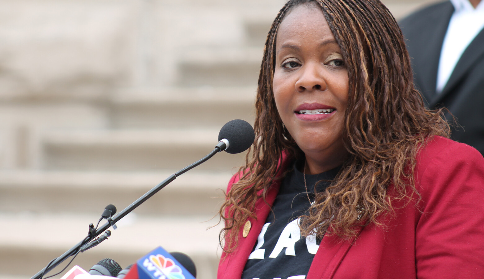 Indiana Black Legislative Caucus Chair Rep. Robin Shackleford (D-Indianapolis) said she wants to see more action from Gov. Eric Holcomb on justice reform. (Lauren Chapman/IPB News)