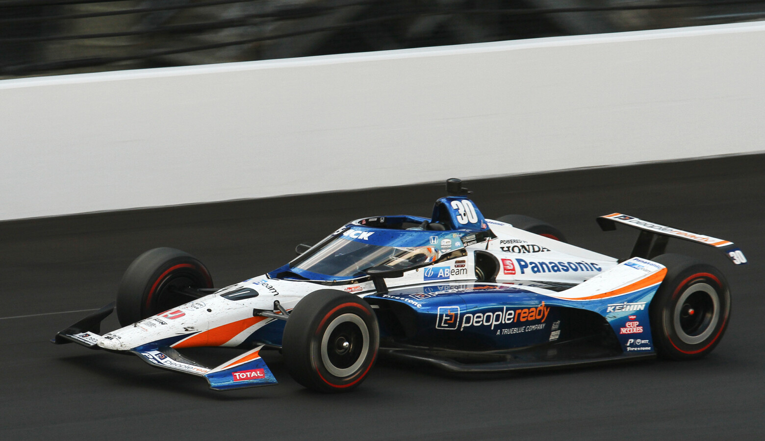 Takuma Sato won the 104th running of the Indianapolis 500 Sunday. (Doug Jaggers/WFYI News)