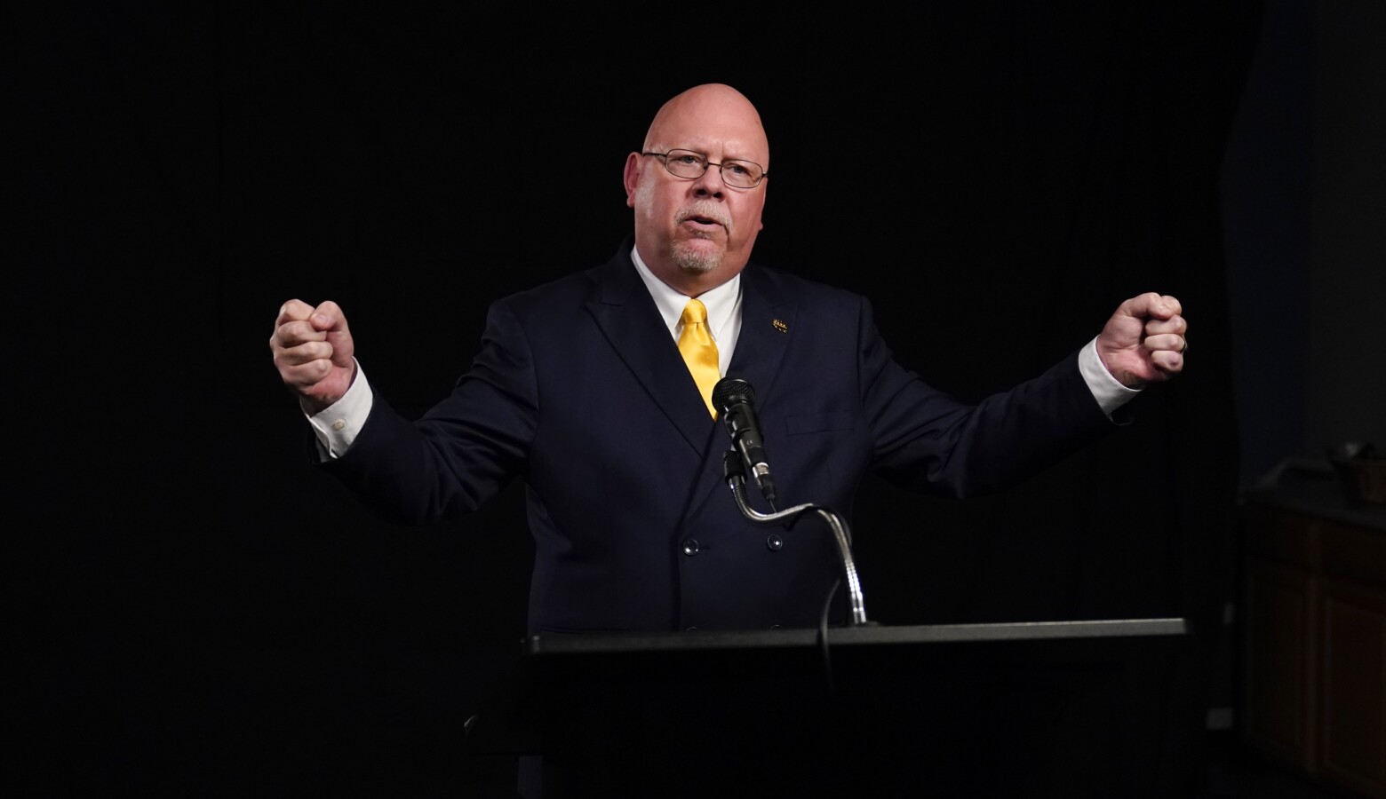 Libertarian candidate Donald Rainwater (pictured) was particularly sharp in his criticisms of Republican Gov. Eric Holcomb at the second 2020 Indiana gubernatorial debate. (Darron Cummings/Associated Press)