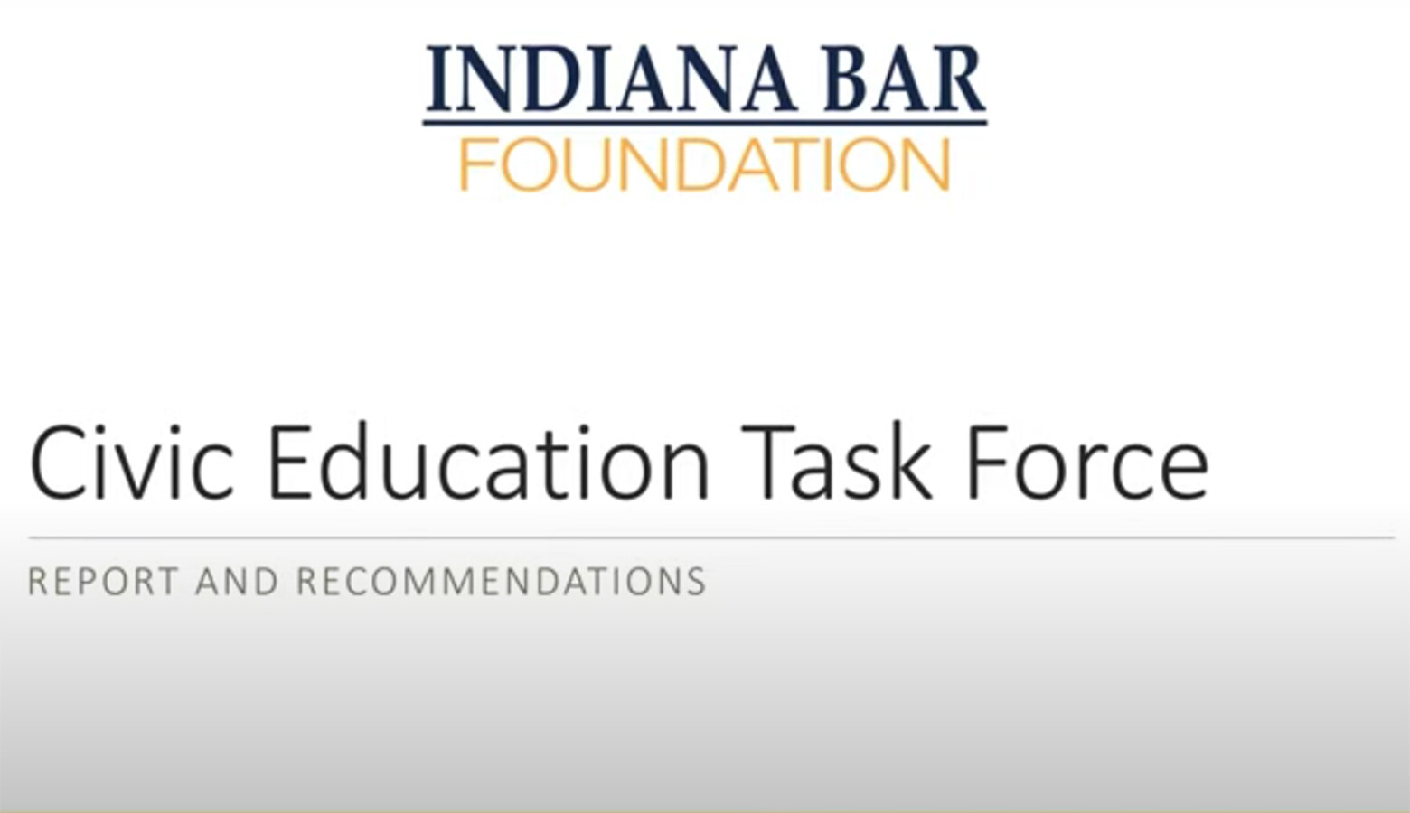 The Indiana Civic Education Task Force issued a series of recommendations to boost civic engagement. (Screenshot of Zoom call)