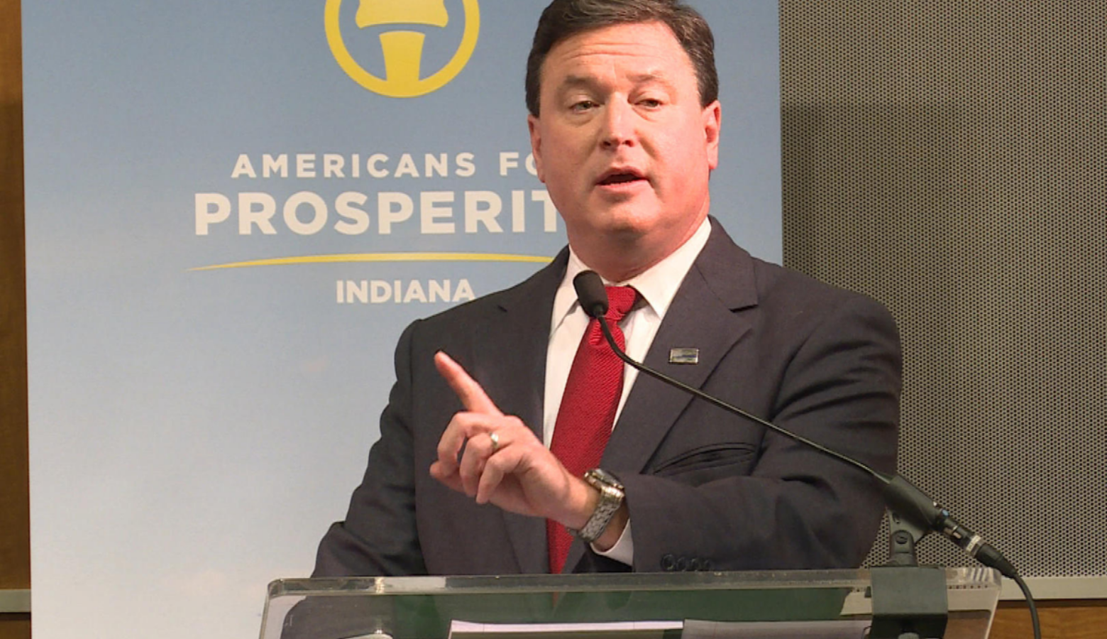 Todd Rokita, former Secretary of State and four-term congressman, secures Republican control over the statewide office for the sixth consecutive election. (FILE PHOTO: WFIU/WTIU)