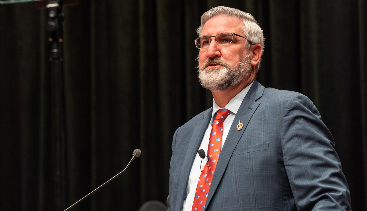 Gov. Eric Holcomb's 2021 State of the State address will look and sound very different from any that have come before it. (Courtesy of the governor's office)