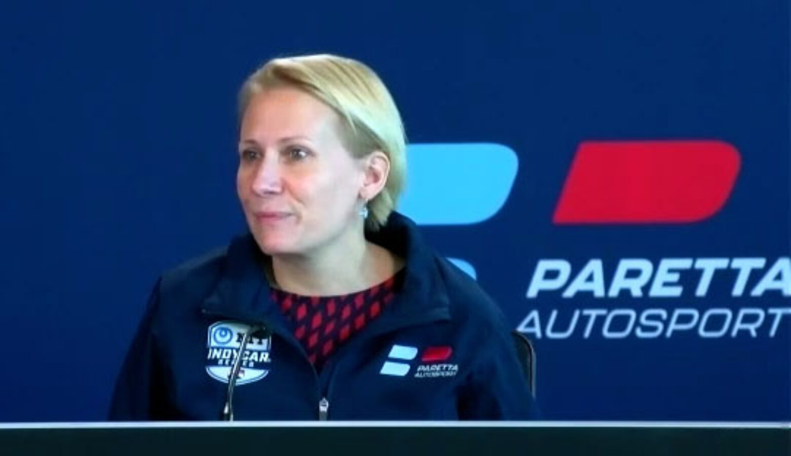 Beth Paretta will be the owner and manager of the new team Paretta Autosport that will work to bring women into all roles of the team. (Screenshot of press conference)