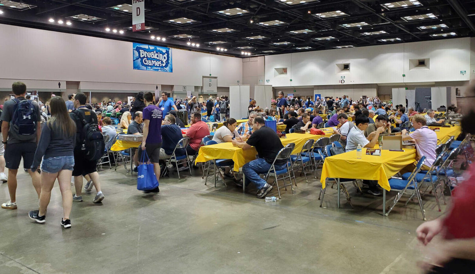 Attendees play games at the 2019 Gen Con in Indianapolis Saturday, Aug. 3. (Samantha Horton/IPB News)