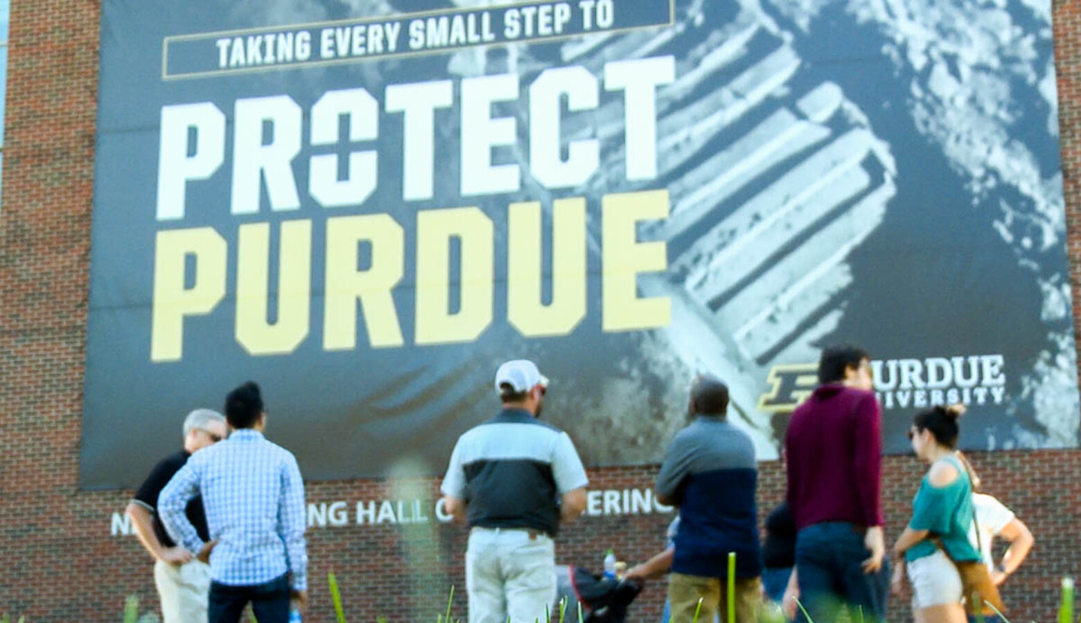 Prospective candidates for Purdue's remote worker program take a tour of the campus. It's the first remote worker incentive to launch in Indiana. (Justin Hicks/IPB News)