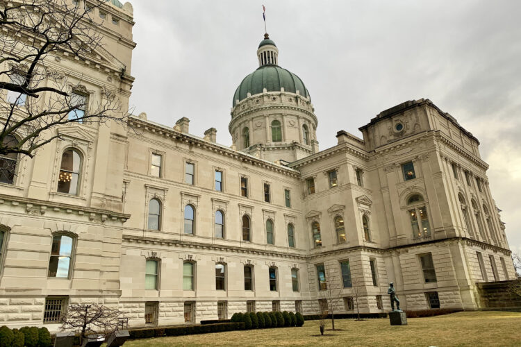 The Indiana Statehouse.